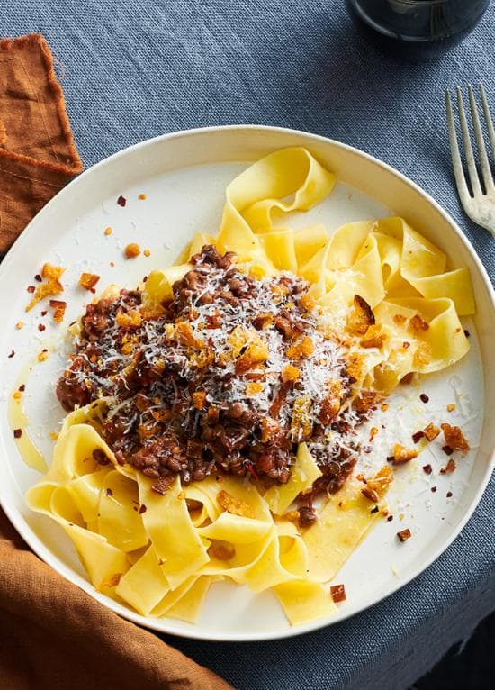 Lentil and Mushroom Bolognaise