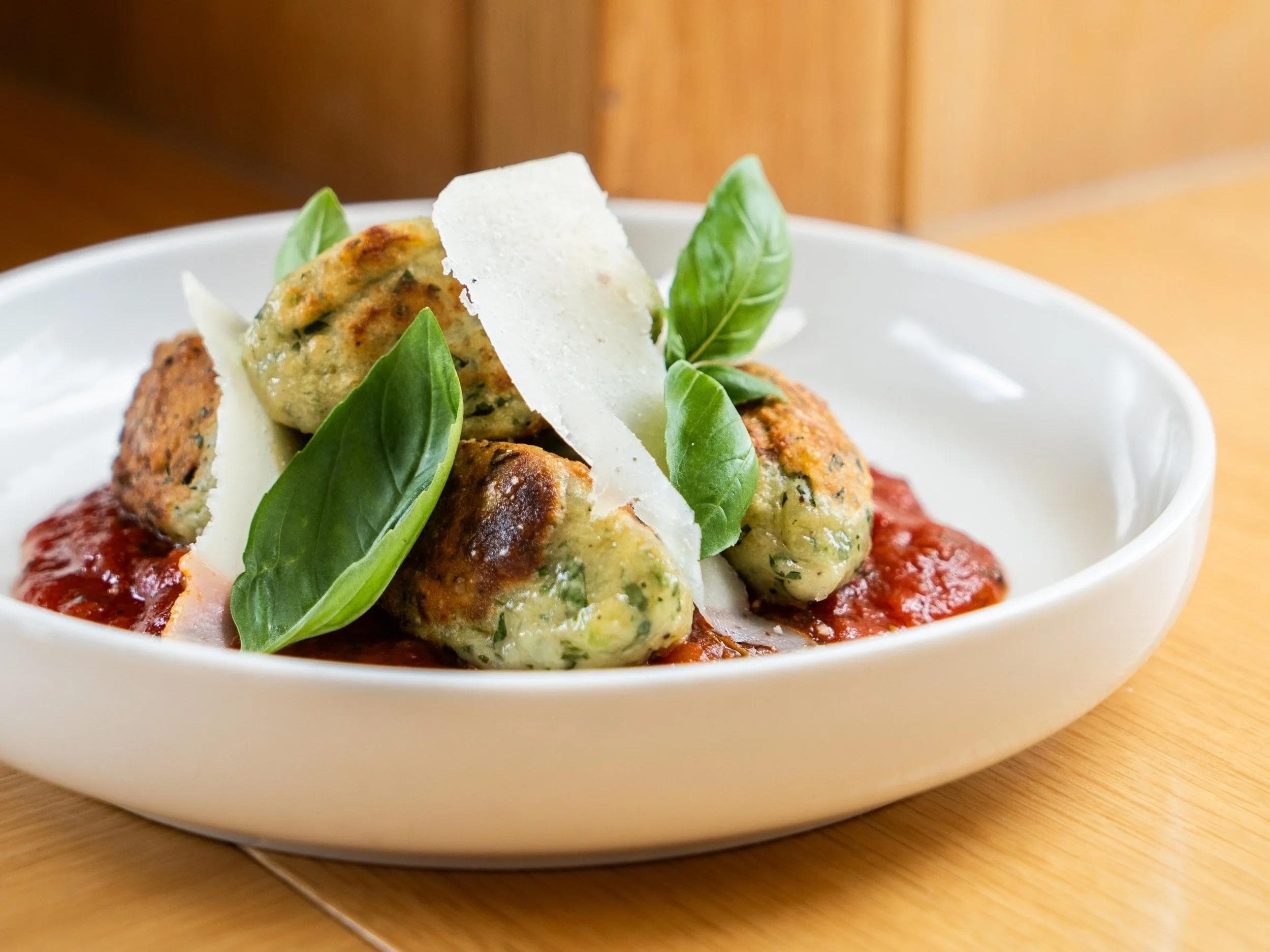 Ricotta Gnudi with Pomodoro Sauce