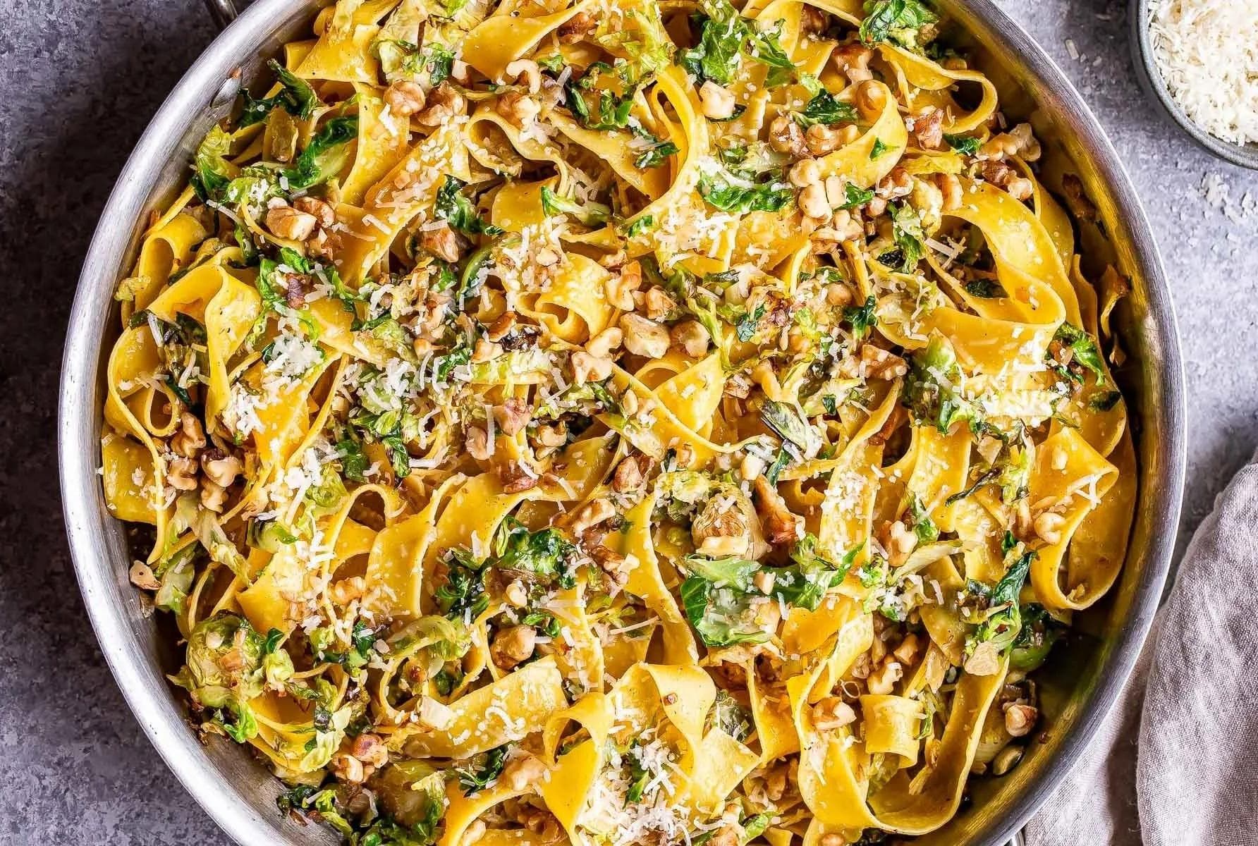 Brown Butter Brussel Sprout Pasta