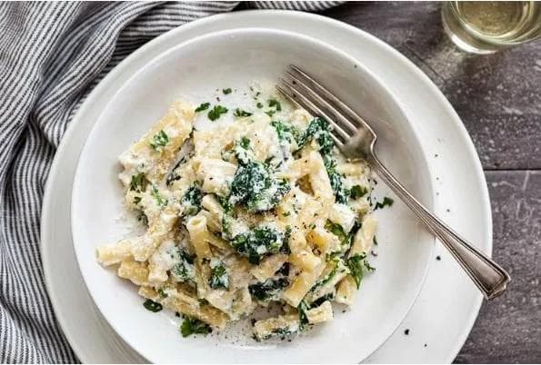 Creamy Ziti Florentine